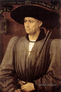 Rogier van der Weyden œuvres - Portrait d’homme hollandais peintre Rogier van der Weyden